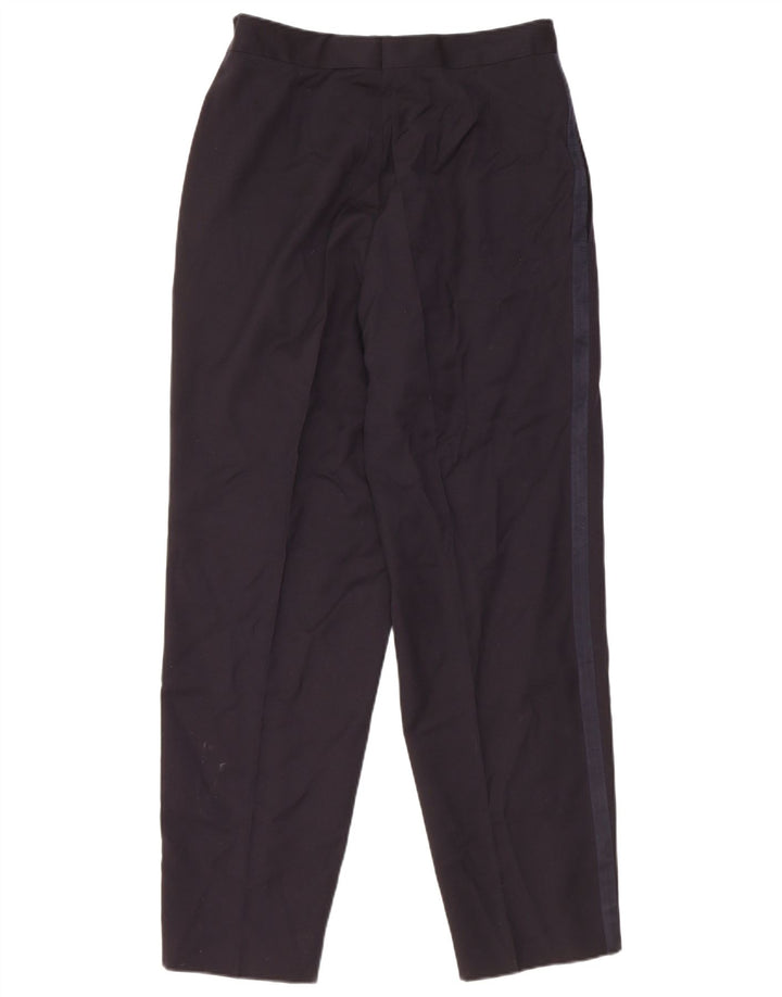 Vintage Mens Straight Suit Trousers IT 48 Medium W30 L30 Navy Blue