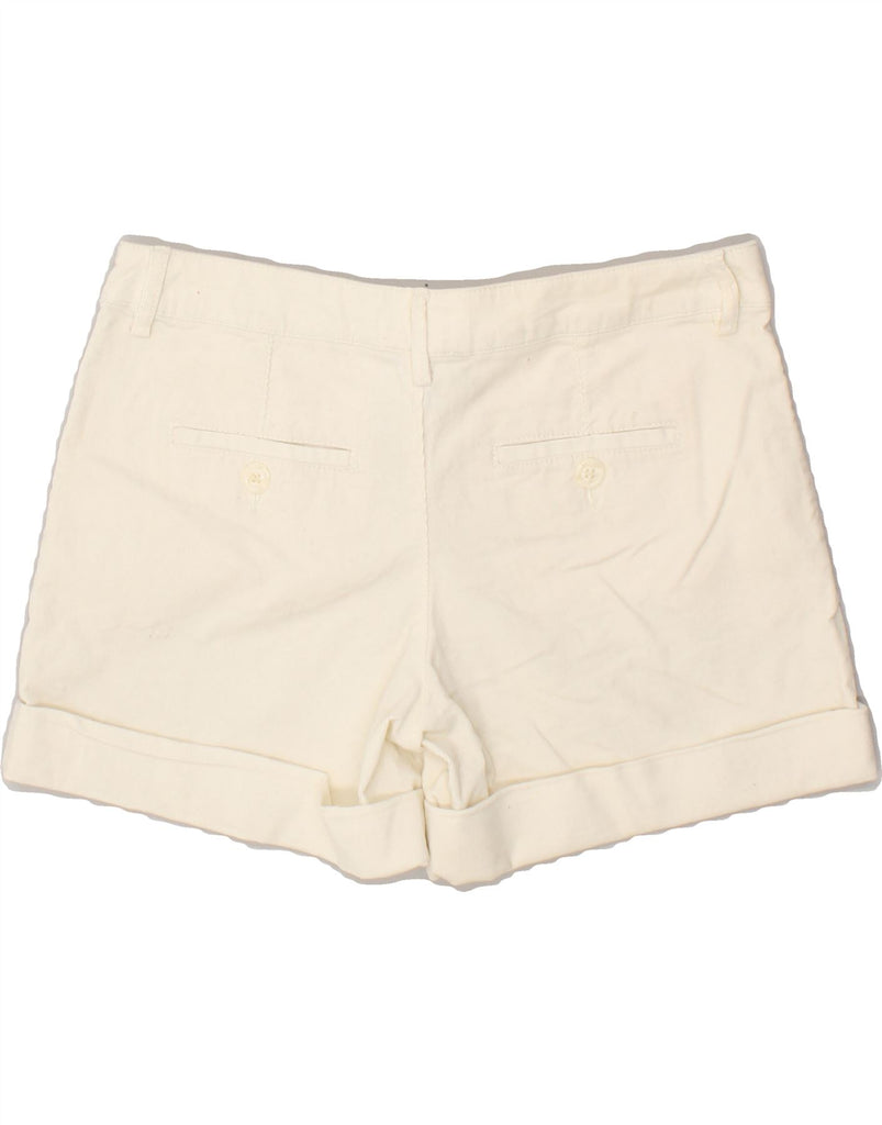 UNITED COLORS OF BENETTON Womens Chino Shorts IT 42 Medium W32 White | Vintage United Colors of Benetton | Thrift | Second-Hand United Colors of Benetton | Used Clothing | Messina Hembry 