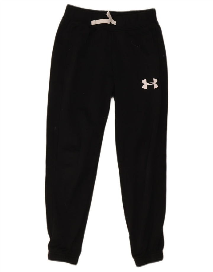 Under Armour Boys Tracksuit Trousers Joggers 9-10 Years Medium Black