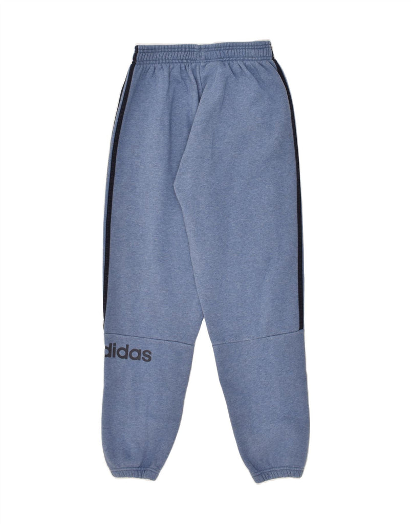 ADIDAS Boys Graphic Tracksuit Trousers Joggers 13-14 Years Blue Cotton | Vintage Adidas | Thrift | Second-Hand Adidas | Used Clothing | Messina Hembry 