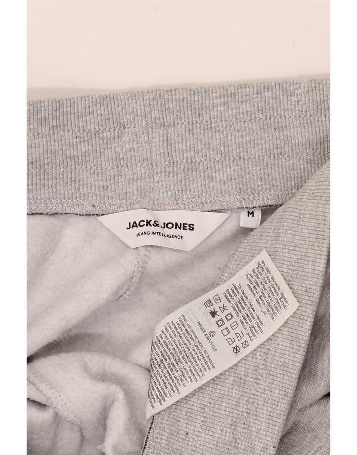 Jack & Jones Mens Tracksuit Trousers Joggers Medium  Grey Flecked Cotton