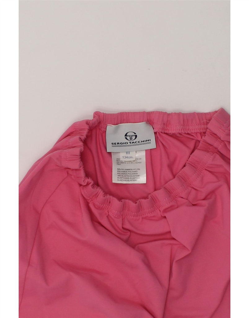 SERGIO TACCHINI Girls A-Line Skirt 9-10 Years W24 Pink Polyamide | Vintage Sergio Tacchini | Thrift | Second-Hand Sergio Tacchini | Used Clothing | Messina Hembry 