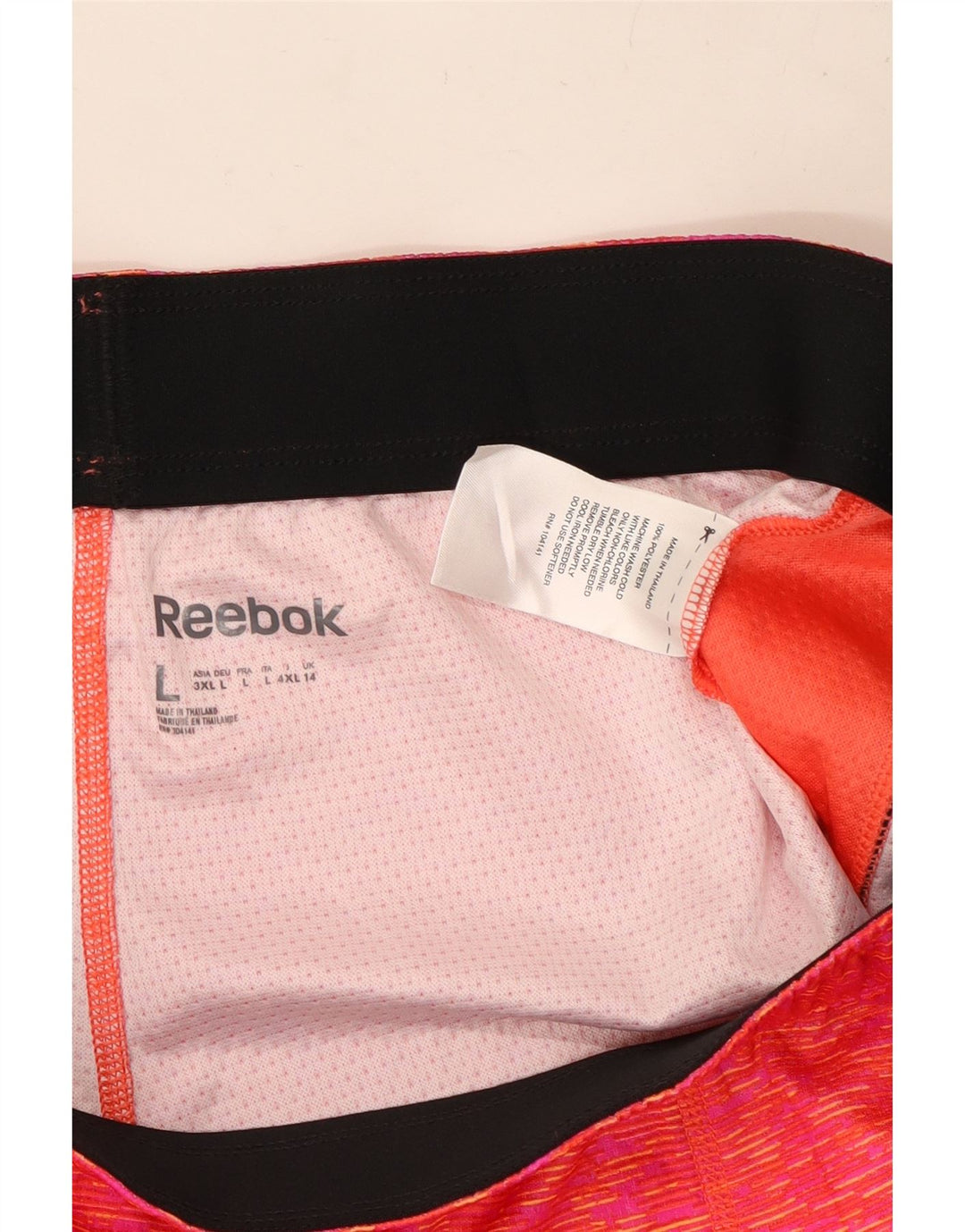 Reebok Womens Sport Shorts UK 14 Large Pink Flecked Polyester