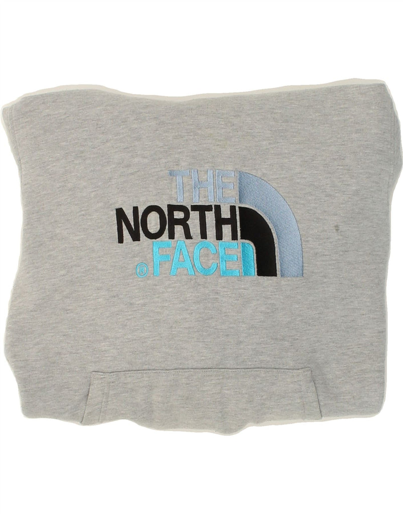 THE NORTH FACE Womens Graphic Hoodie Jumper UK 16 Large Grey Cotton | Vintage The North Face | Thrift | Second-Hand The North Face | Used Clothing | Messina Hembry 