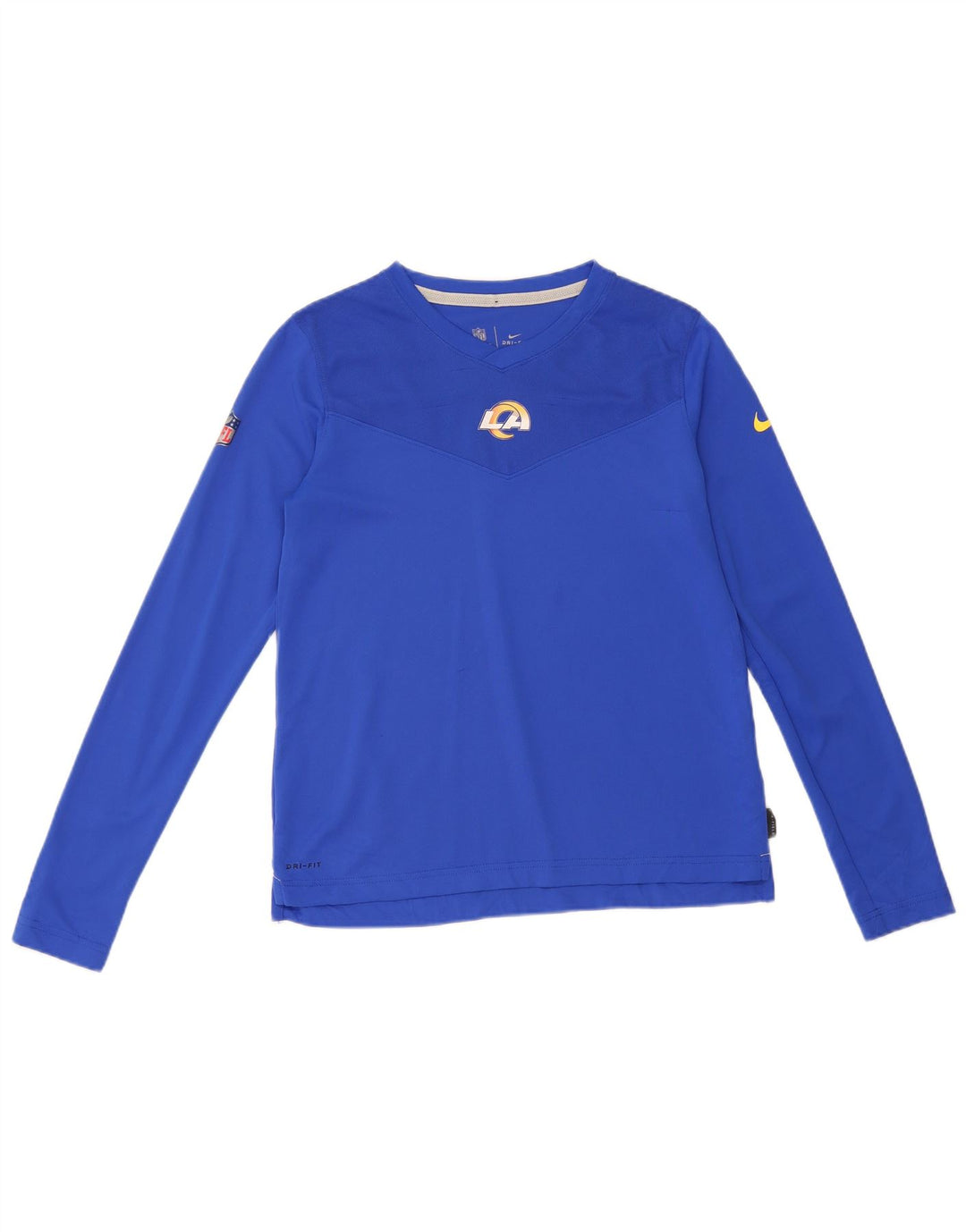 Nike Womens Los Angeles Rams Graphic Top Long Sleeve UK 10 Small Blue