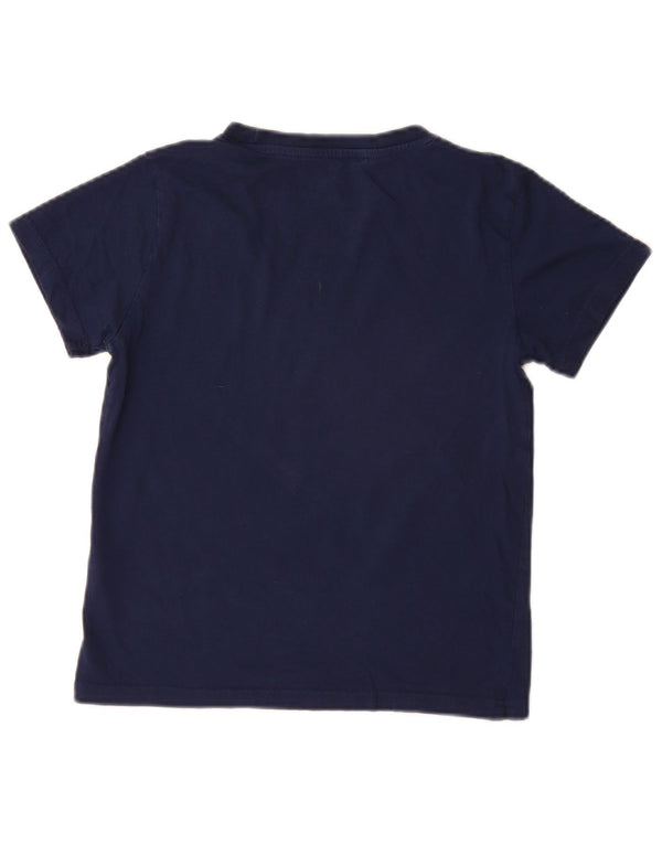 Adidas Boys Graphic T-Shirt Top 10-11 Years Navy Blue Cotton