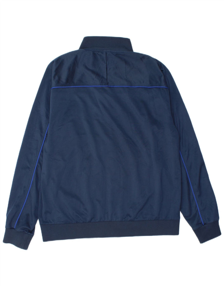 Asics Mens Tracksuit Top Jacket XL Navy Blue Polyester