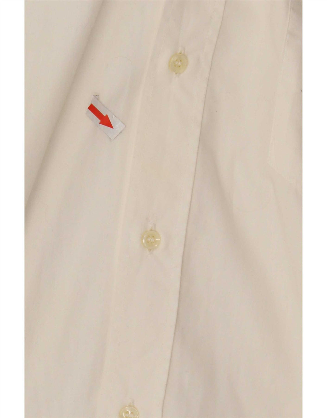 Vintage Mens Shirt Small White Cotton