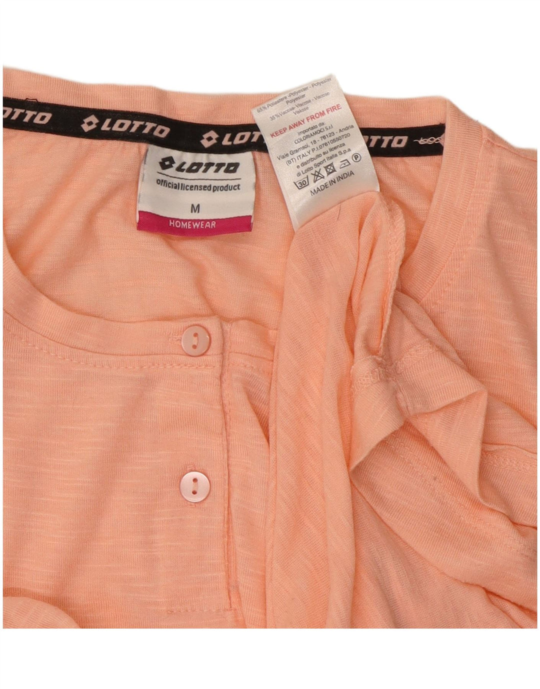 Lotto Womens Graphic T-Shirt Top UK 14 Medium Pink Polyester