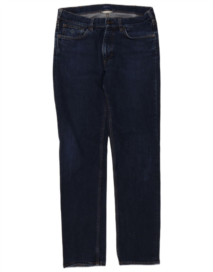Gant Mens Slim Jeans W32 L34 Navy Blue