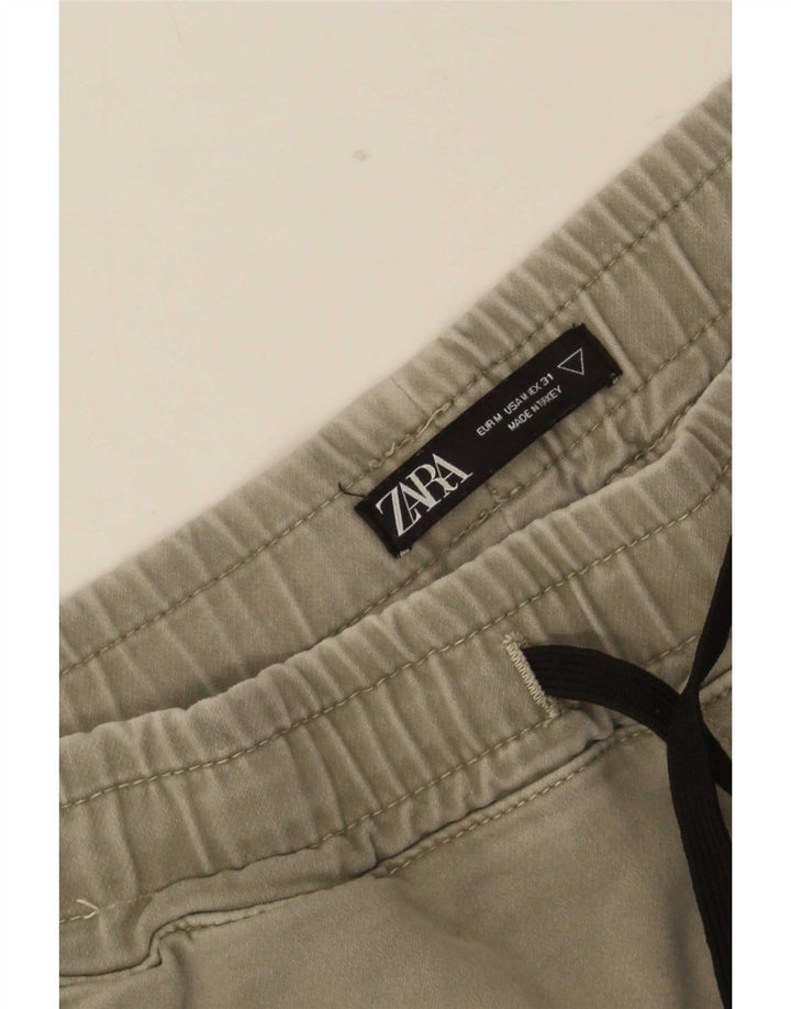 Zara Mens Casual Shorts Medium W31 Khaki