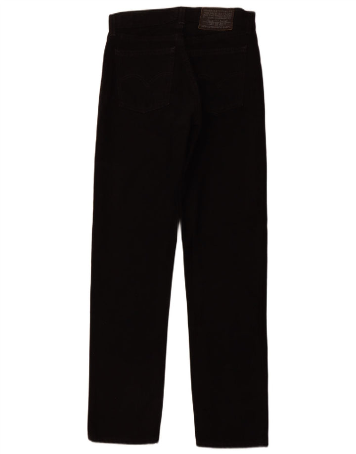 LEVI'S Mens Straight Jeans W30 L32 Black Cotton