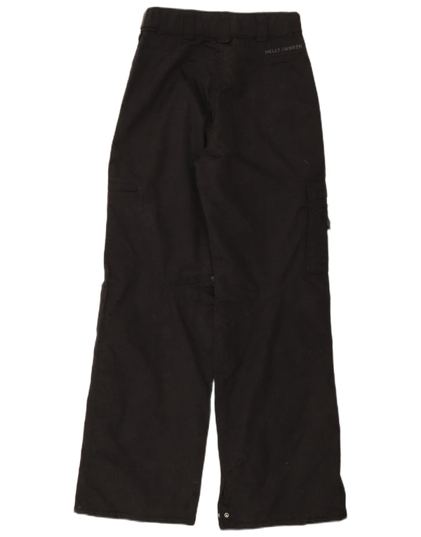 HELLY HANSEN Womens Cargo Windbreaker Trousers UK 6 XS  Black Polyamide