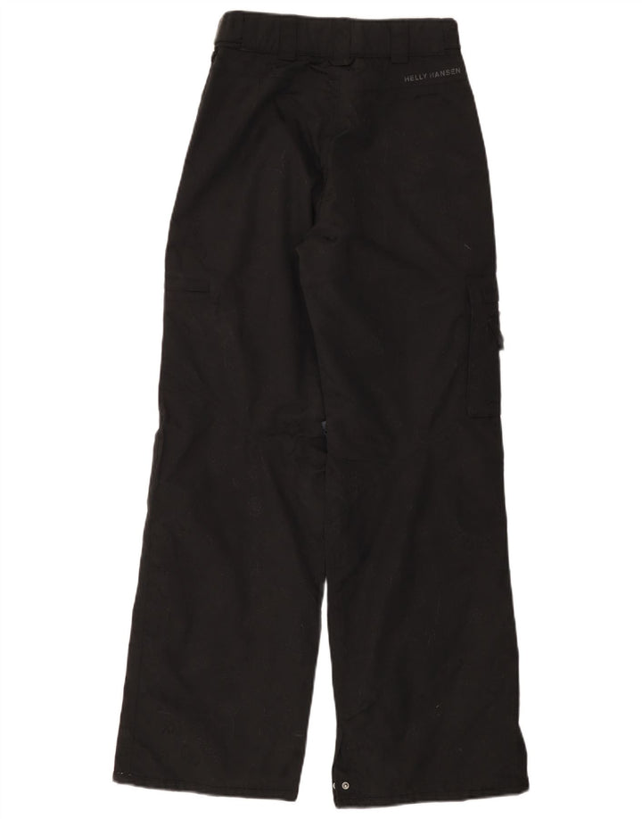 HELLY HANSEN Womens Cargo Windbreaker Trousers UK 6 XS  Black Polyamide