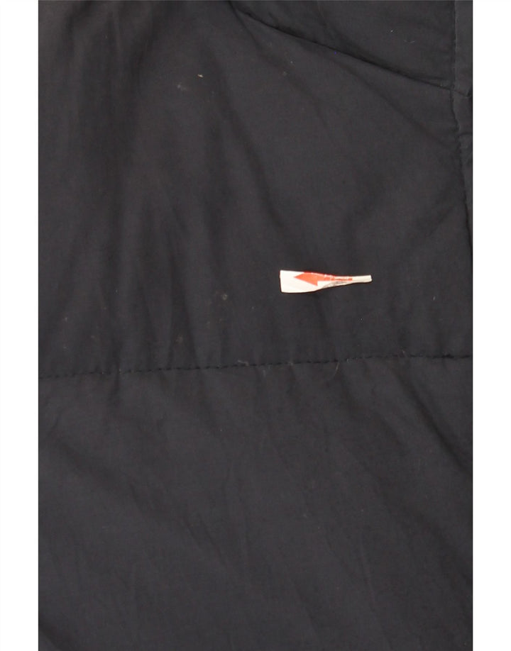 Merit Cup Womens Hooded Padded Coat EU 42 Large Navy Blue Cotton