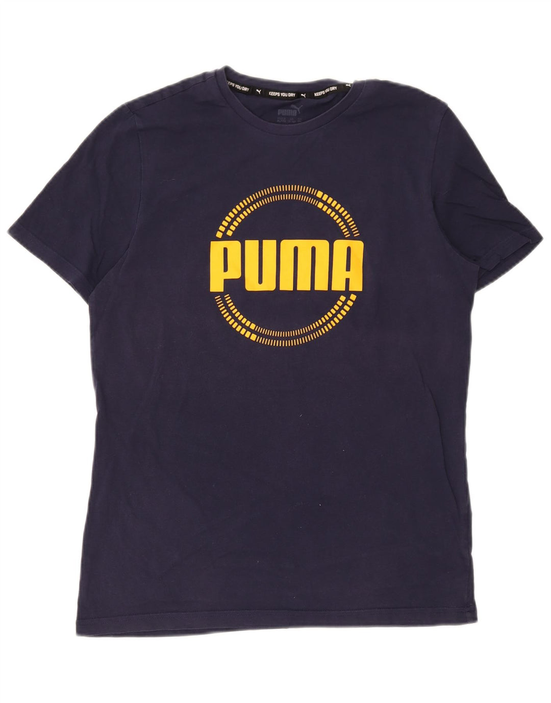 Puma Boys Graphic T-Shirt Top 15-16 Years Navy Blue