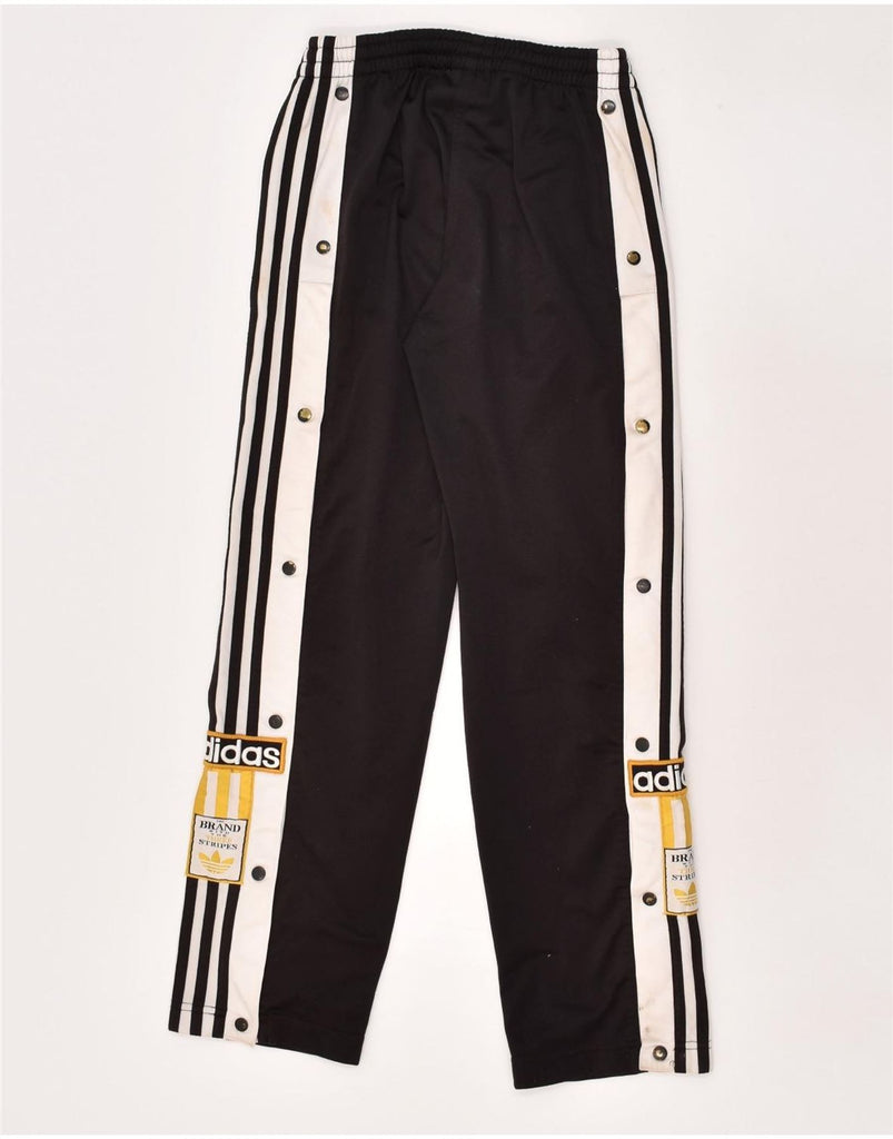 ADIDAS Boys Tracksuit Trousers 11-12 Years Black Polyester | Vintage Adidas | Thrift | Second-Hand Adidas | Used Clothing | Messina Hembry 