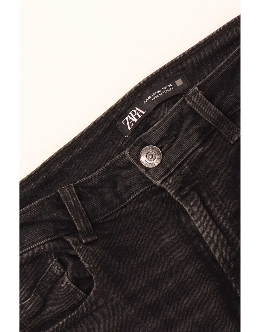 Zara Womens Slim Jeans EU 40 Medium W30 L27 Black