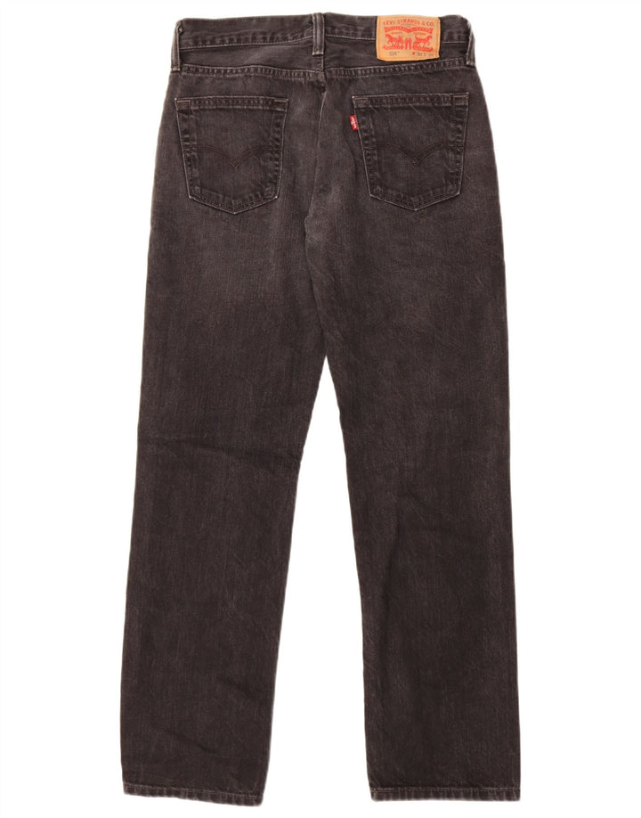 Levi's Womens 514 Straight Jeans  W30 L32 Black Cotton