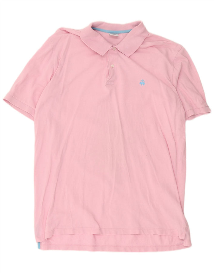Brooks Brothers Mens Polo Shirt XL Pink