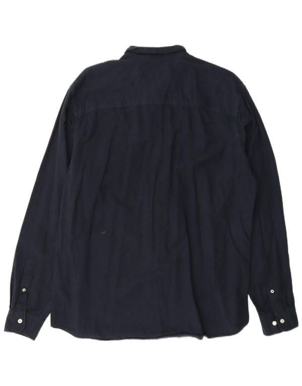 Jack & Jones Mens Shirt 2XL Navy Blue Cotton
