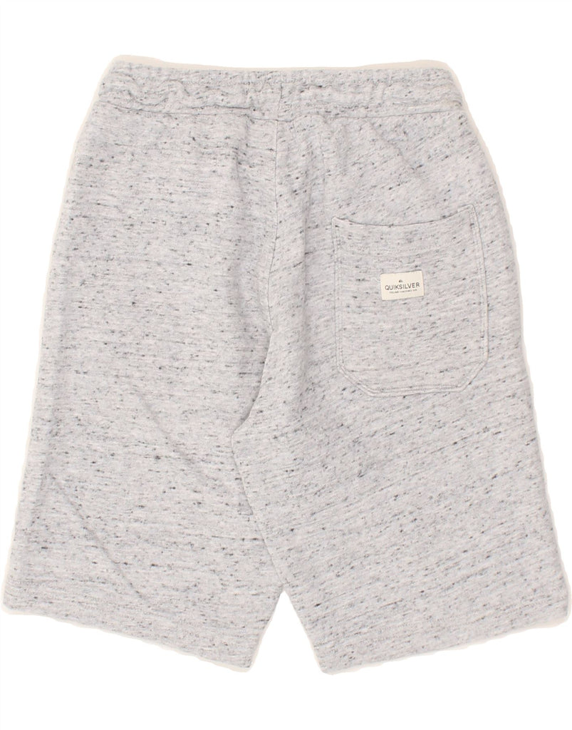 QUIKSILVER Boys Graphic Sport Shorts 11-12 Years Grey Flecked Cotton | Vintage Quiksilver | Thrift | Second-Hand Quiksilver | Used Clothing | Messina Hembry 