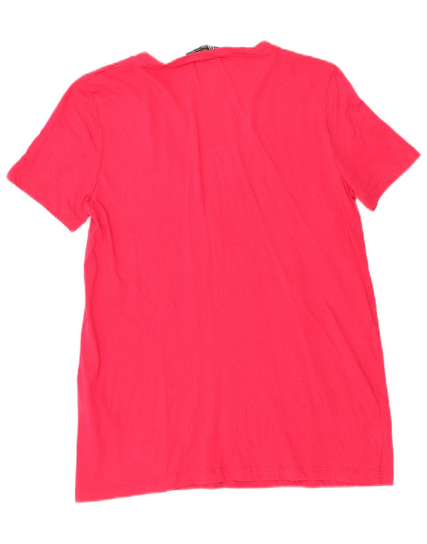 Zara Womens T-Shirt Top UK 10 Small Pink Cotton