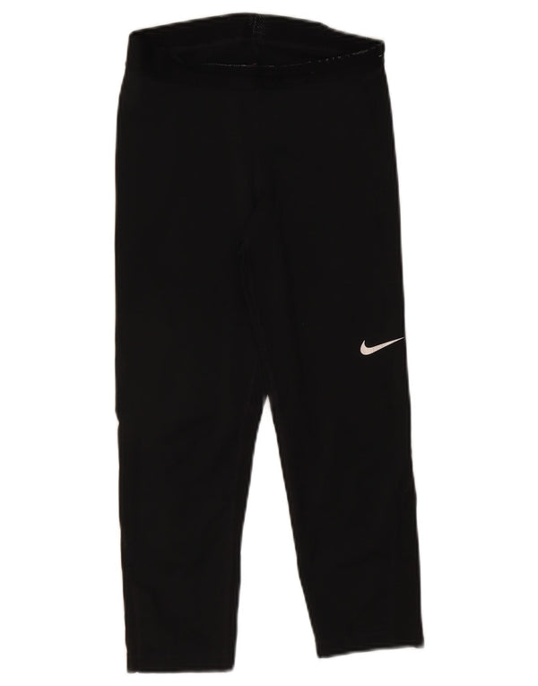 Nike Womens Dri Fit Capri Leggings UK 8 Small Black