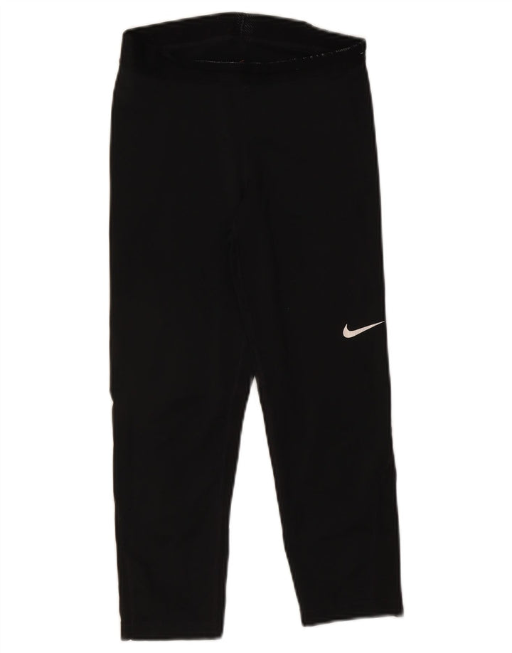 Nike Womens Dri Fit Capri Leggings UK 8 Small Black