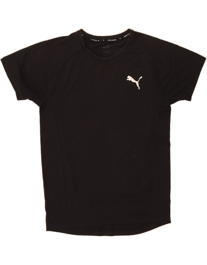 PUMA Womens T-Shirt Top Medium Black Vintage Puma and Second-Hand Puma from Messina Hembry 