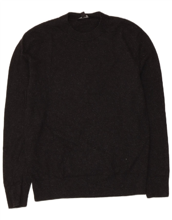 Cos Womens Crew Neck Jumper Sweater UK 10 Small Black Wool