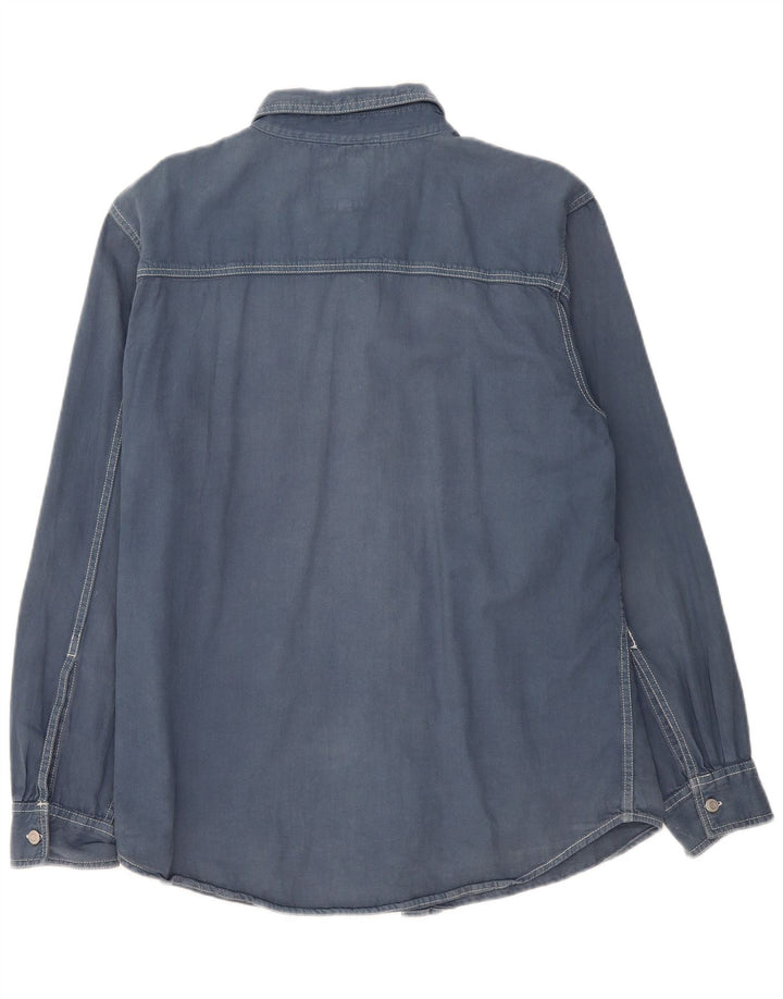 Levi's Mens Denim Shirt Large Navy Blue Cotton