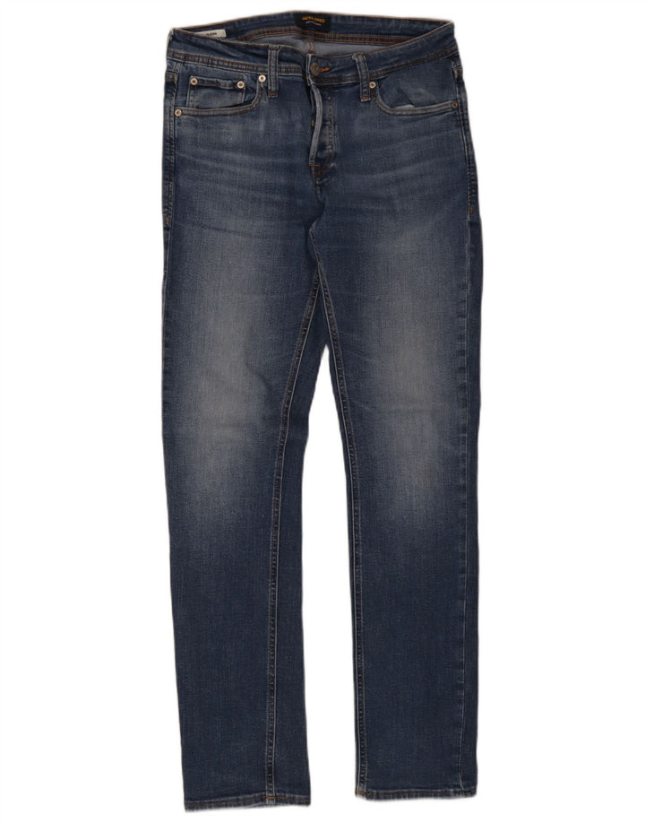 Jack & Jones Mens GLENN Slim Jeans W31 L32 Blue Cotton