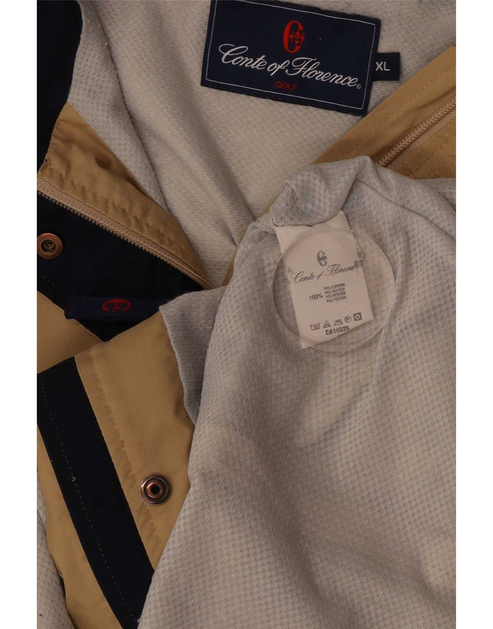 Conte of Florence Womens Rain Jacket UK 18 XL Beige Polyester