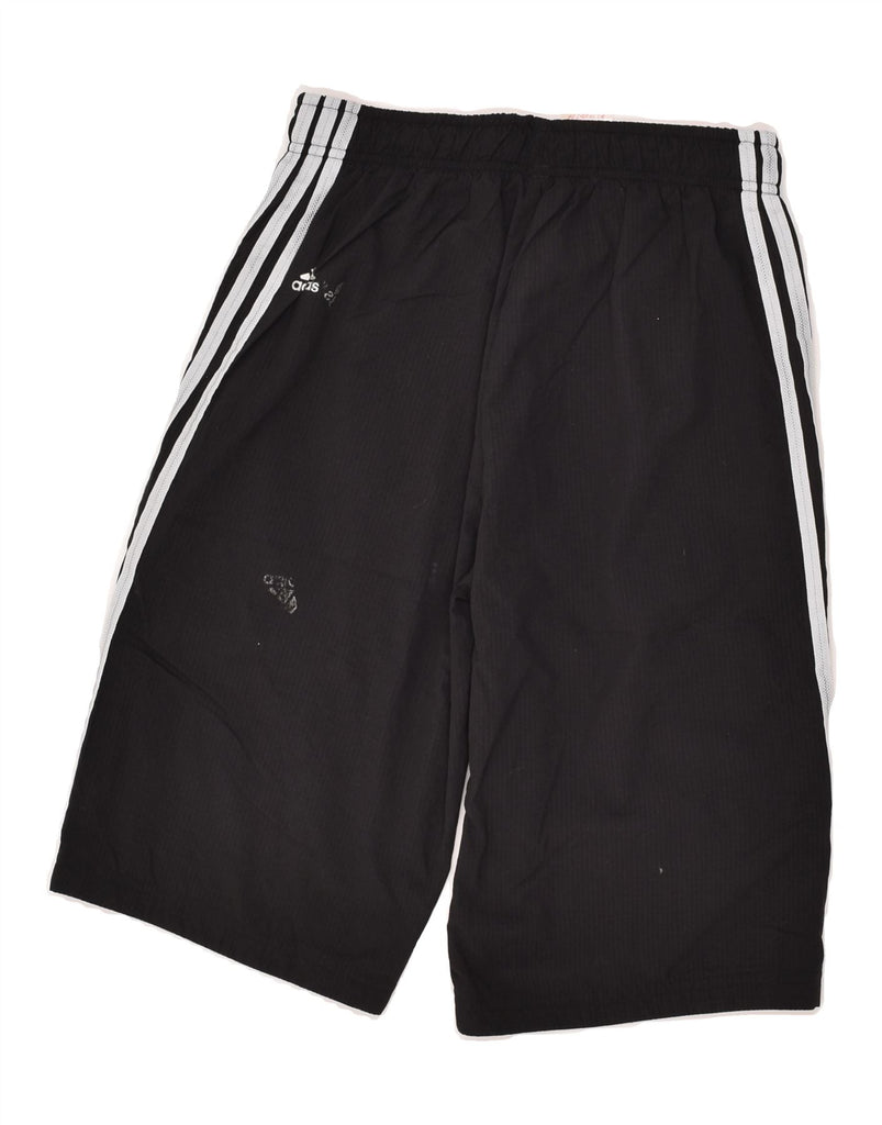 ADIDAS Boys Sport Shorts 13-14 Years Black | Vintage Adidas | Thrift | Second-Hand Adidas | Used Clothing | Messina Hembry 