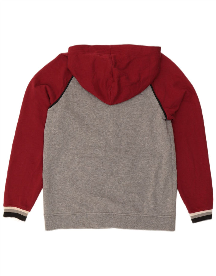 Vans Mens Hooded Tracksuit Top Jacket Small Red Colourblock Cotton
