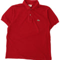Lacoste Mens Polo Shirt Size 3 Small Red Cotton