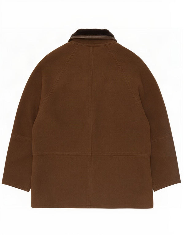 Dibi Mens Shearling Jacket IT 52 XL Brown
