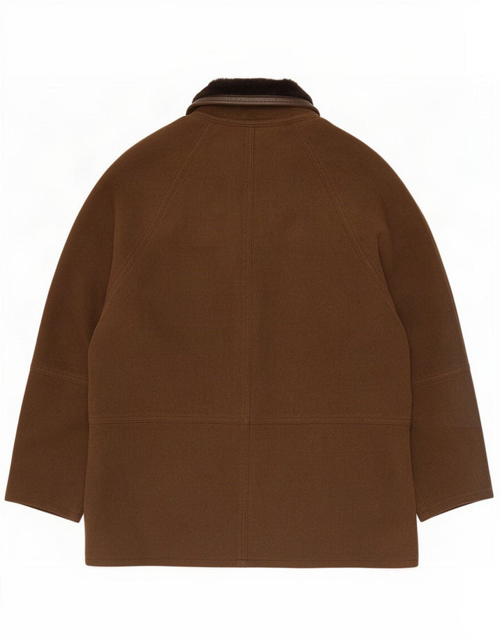 Dibi Mens Shearling Jacket IT 52 XL Brown
