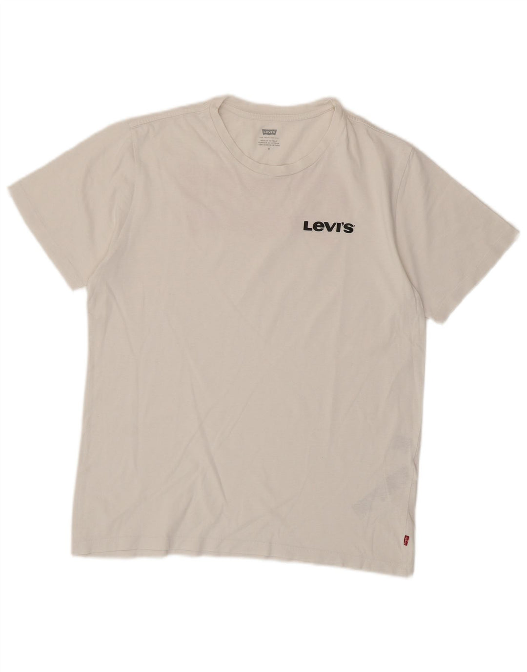 Levi's Mens Graphic T-Shirt Top Medium White Cotton