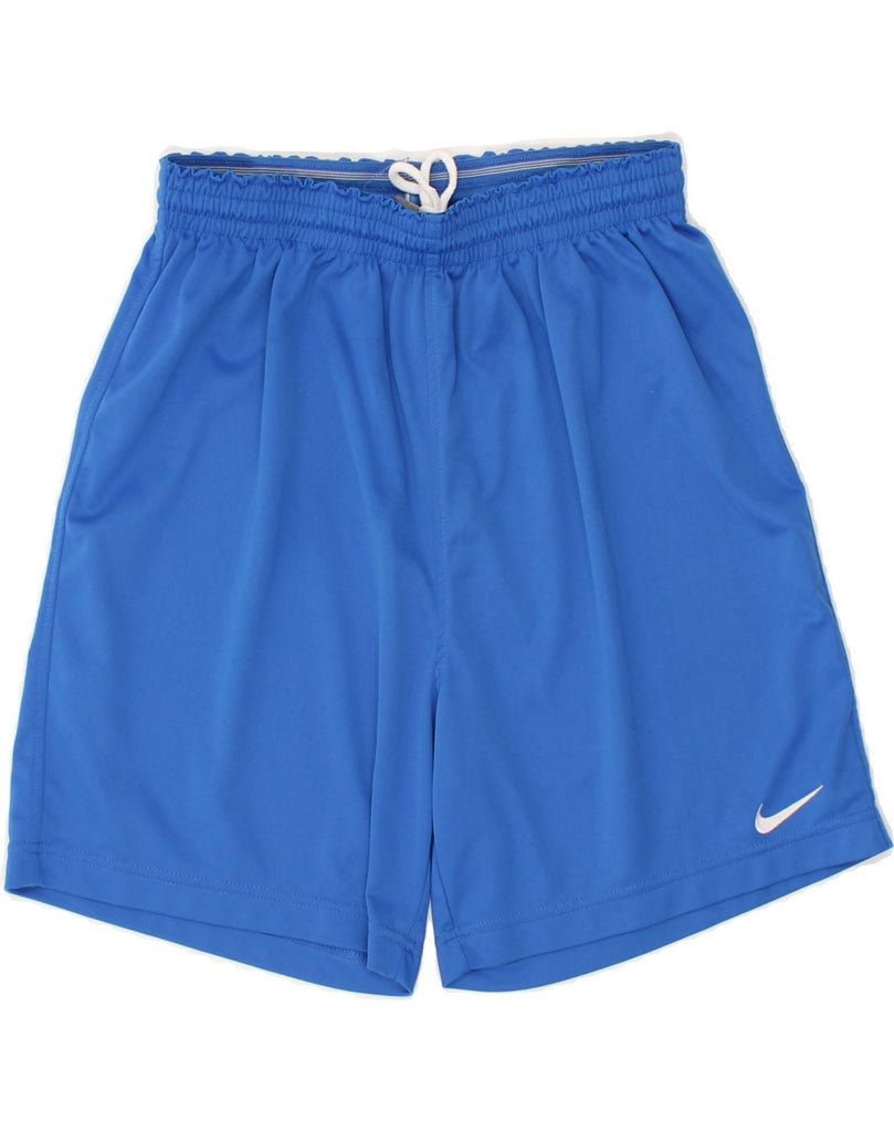 NIKE Mens Sport Shorts Medium Blue Polyester | Vintage Nike | Thrift | Second-Hand Nike | Used Clothing | Messina Hembry 