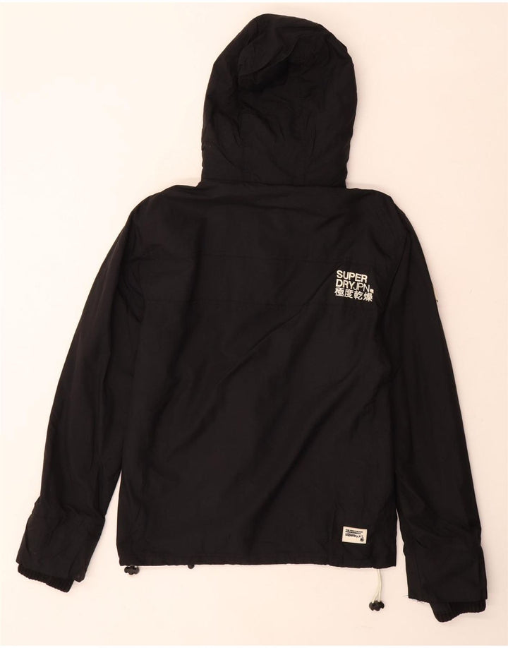 Superdry Mens The Windcheater Graphic Windbreaker Jacket UK 34 XS Black