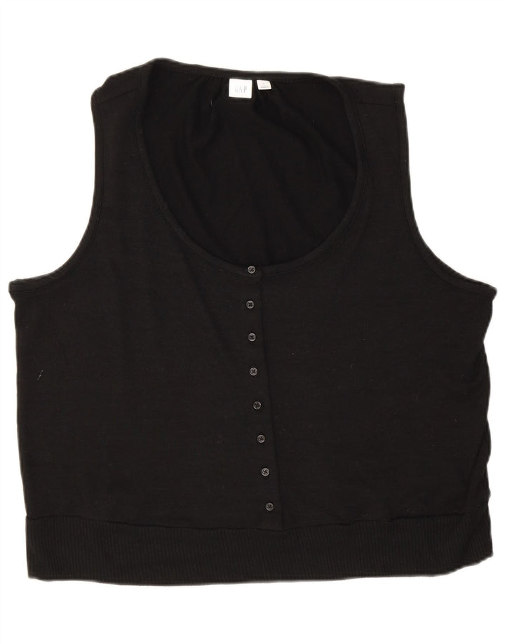 Gap Womens Sleeveless Blouse Top UK 18 XL Black Polyester