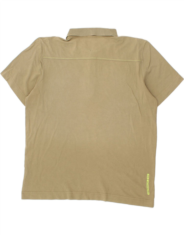 PUMA Mens Polo Shirt XL Beige Vintage Puma and Second-Hand Puma from Messina Hembry 