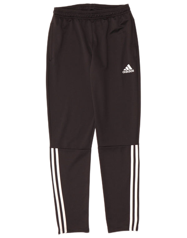 ADIDAS Boys Climacool Tracksuit Trousers 13-14 Years Black Polyester