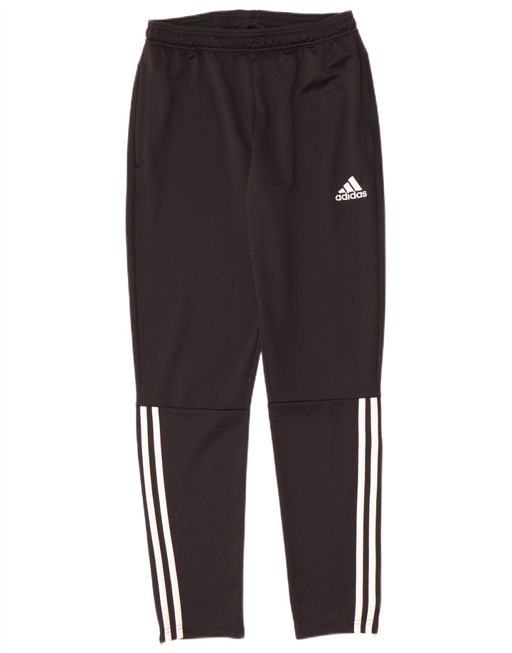 ADIDAS Boys Climacool Tracksuit Trousers 13-14 Years Black Polyester