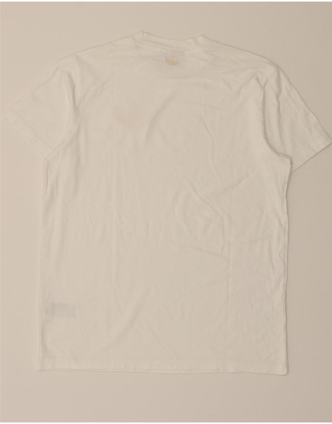 ADIDAS Womens Oversized T-Shirt Top UK 10 Small White Cotton Vintage Adidas and Second-Hand Adidas from Messina Hembry 
