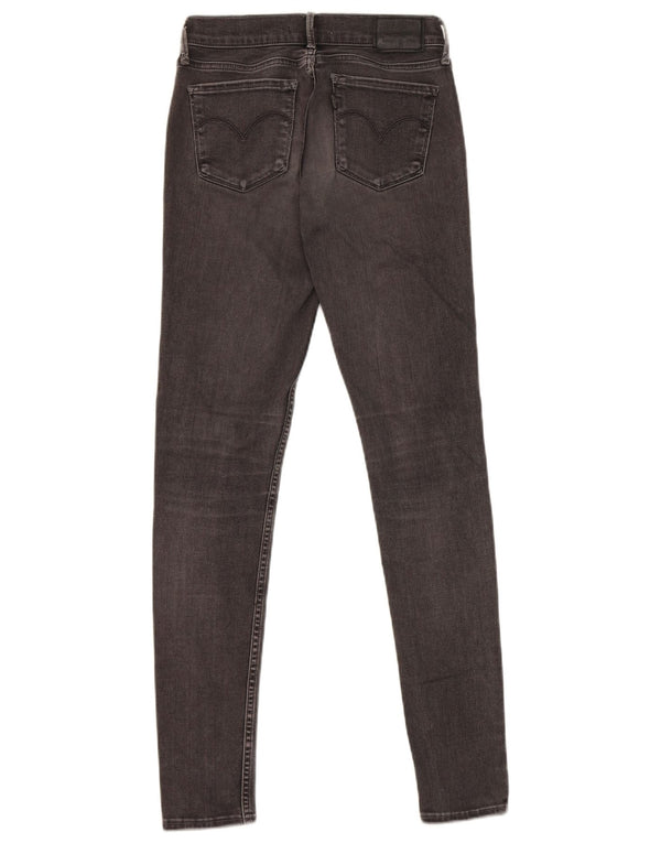 Levi's Womens 710 Super Skinny Jeans W26 L30 Grey Cotton