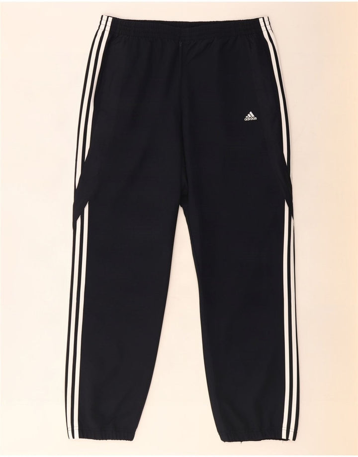 Adidas Mens Tracksuit Trousers Joggers 2XL Navy Blue Polyester