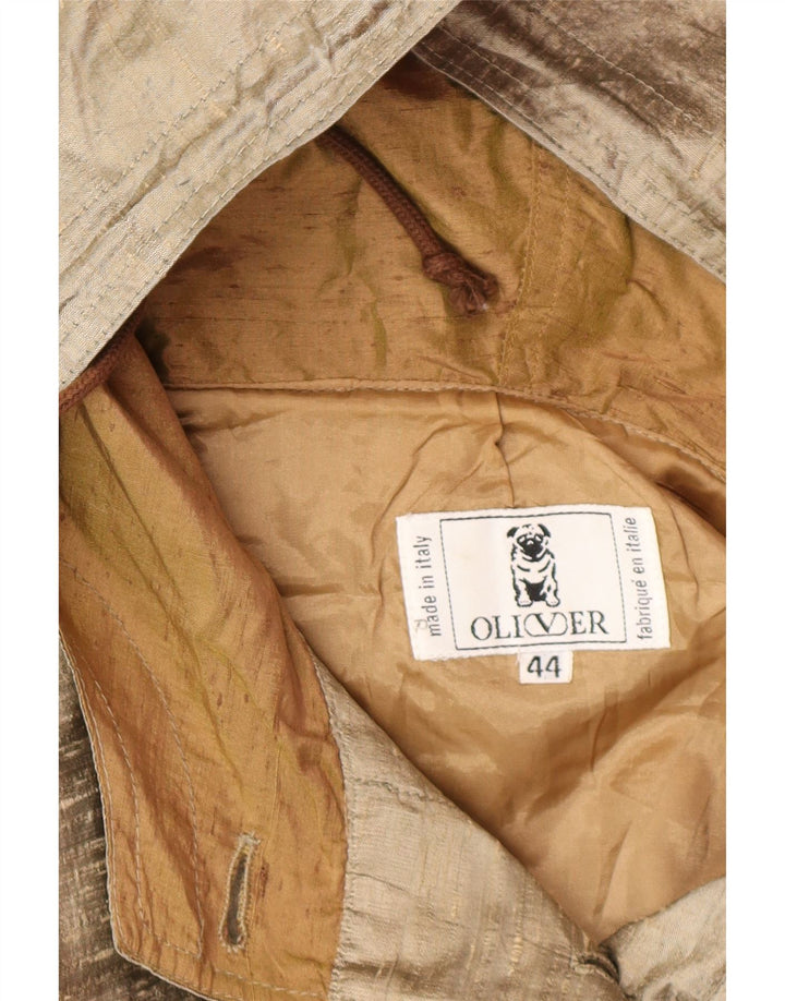 OLIVER BY VALENTINO Womens Oversized Hooded Overcoat IT 44 Medium Beige